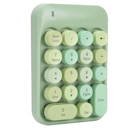 Clavier numérique sans fil AK18 au design épuré touches chocolat silencieuses