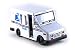 HCK Postal Service U.S. Mail Delivery Truck Diecast Model Toy Car in White
