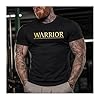 GYMTIER Spartan Forged - Warrior Gold - Men's Gym T-Shirt Bodybuilding Training Workout Lifting Top Clothing, Black, 5XL #1