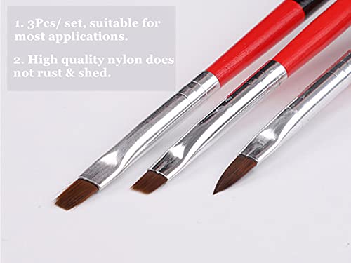 Libiuty 2Pcs 8Ml Nail Art Rhinestone Glue Gel Rhinestone Adhesive With Tweezer For Gem Stones + Dual-Ended Dotting Brush Pen +3Pcs Nail Art Brush Set #TOP5