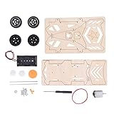 Kits de Modelos de automóviles de Madera, Rompecabezas de construcción de automóviles de Carreras con tracción en Las 4 Ruedas, experimentos científicos DIY, Juguetes educativos