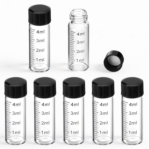 Flacons d'échantillons de 4 ml étanches en verre borosilicate pour éviter les fuites d'huiles