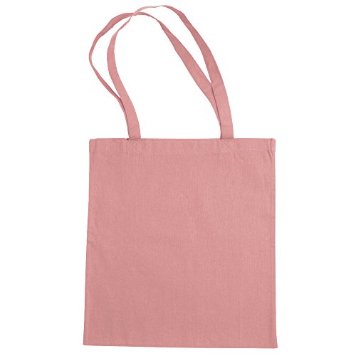 Bags By Jassz- Bolsa de mano/de la compra de algodón grande (Paquete de 2) (Talla Única) (Cuarzo rosa)