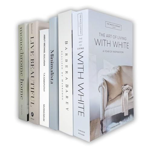 HMMSTR 6 PCS DIY Faux Books for Decoration, Designer Luxury