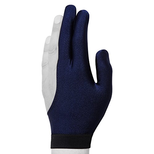 Billiard Pool Cue Glove By Fortuna - Classic - For Left Hand - Blue (Medium/Large) #TOP1
