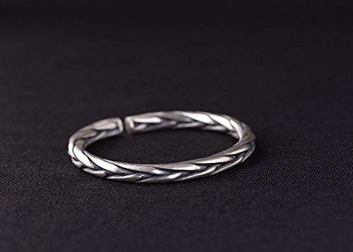 Artisanat motif mat en argent 990 rétro thaï : le cadeau vintage idéal fait à la main