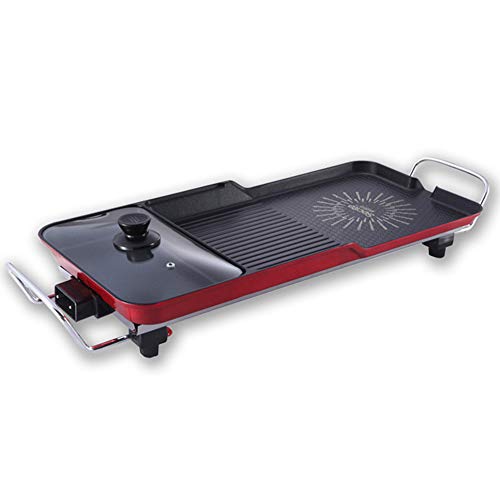 Grill, Elektrogrill Tischgrill, Intelligente 5-Gang-Temperaturregelung, Ausgestattet Mit Verbrühschutz Griff, Einzigartigem Sonnenblumen Logo,