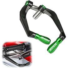 Handguards Motorcycle Carbon Fiber Prptection Handle Bar Brake Clutch Levers Guard Protector for Kawasaki ZX636 ZX 636 2019 2020 ZX636R Color Green, Size 2019-2020