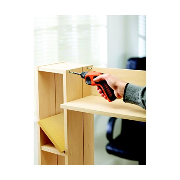 Black+Decker Li-Ion Kompakt-/ Akku-Schrauber (3,6V 1,5Ah, automatische Spindelarretierung, 5Nm Drehmoment, LED… – Bild 4