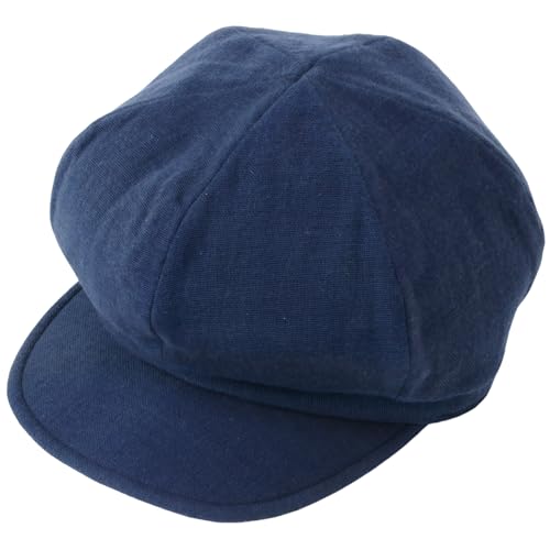 [エンプレットベール] おしゃれに紫外線対策 コットンキャスケット 熱中症対策 紫外線カット ネイビー フリーサイズ 57.5cm 今治 日本製 吸水性 のガーゼ生地 オールシーズン使用可 快適な被り心地