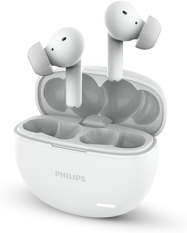 Audio TAT1179WT/94 True Wireless in Ear Earbuds with Pocket Sized Charging Case, Play Time Upto 45Hrs, 10mm Dynamic Drivers, Inbuilt Mic, IPX4 Splash & Sweat Resistant (White)