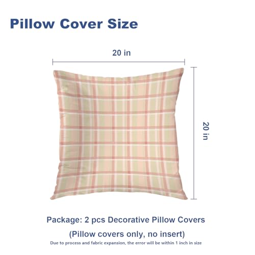 Housse de coussin abricot anti-plis en tissu mélangé lavable pour lit