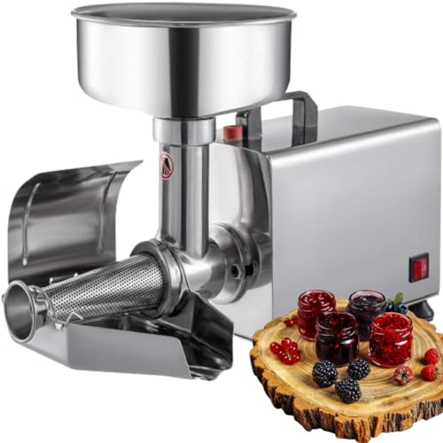 Fresadora de alimentos comercial, motor de cobre puro de 450 W, ideal para hacer salsas de fresas y arándanos