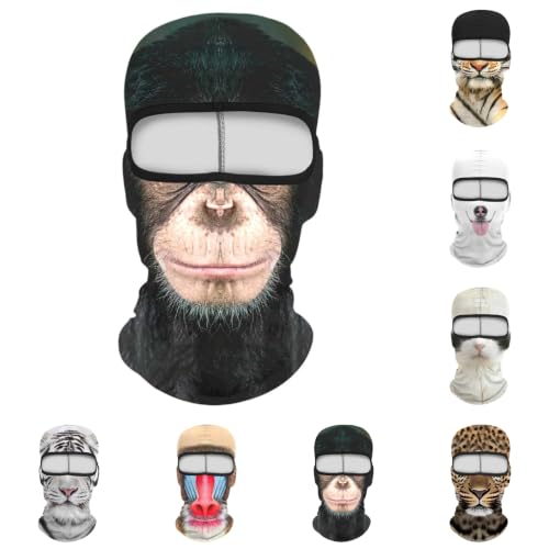 3D Animal Balaclava Face Mask Realistic Ugly Halloween Cosplay Accessories - image 1