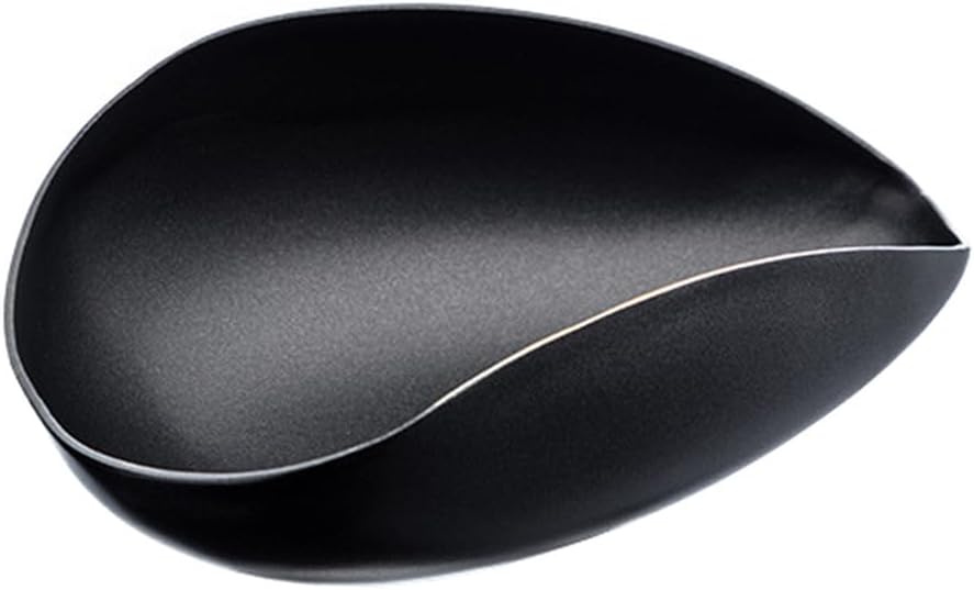 Coffee Bean Dosing Cup, Multi-Use Coffee Bean Weighing Container Precision Measuring Spoon, Stainless Steel Weigh Boat Container, Coffee Bar Espresso Accessories(black)