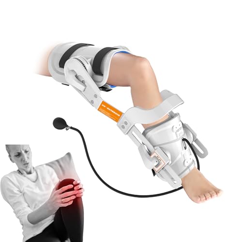 Entrenador Rehabilitación Rodilla,ejercitador Piernas Ajustable Con Bolsa Aire Presurizada Y Diseño Dial Ángulo,entrenamiento Ángulo Bidireccional,terapia Corrección Tracción Estática,ergonómico