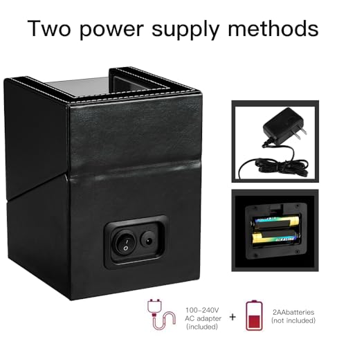 automatic single watch winder with quiet japanese motorac adapter or battery poweredpremium leather exterior and soft flexible watch pillows for men39s and women39s watches