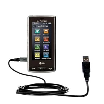 Data Sync Straight USB Cable Compatible with LG VX9600 with Charging Function with TipExchange