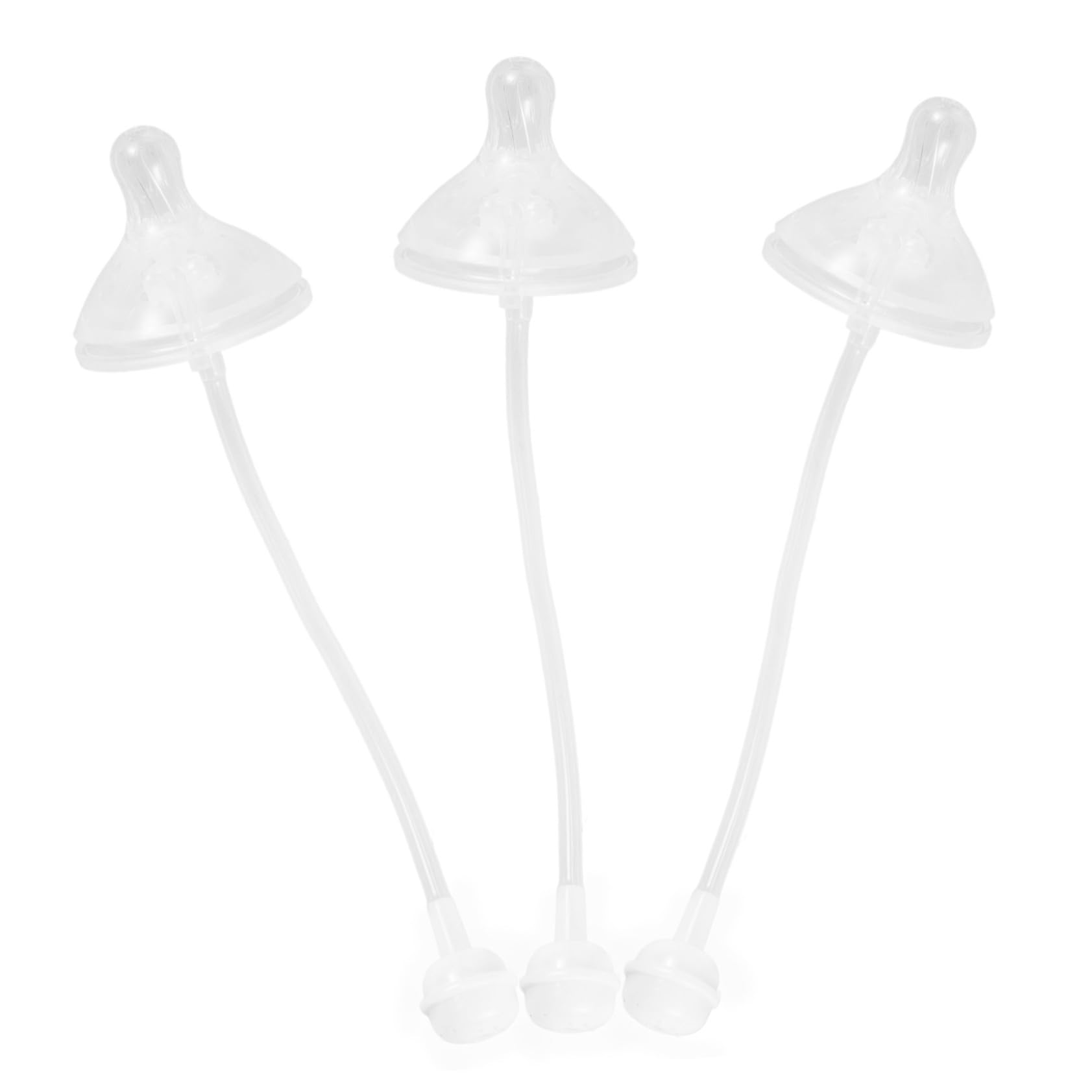 Vaguelly Replaceable Weighted Straw Nipples Silicone Baby Bottle Straw Nipple 3pcs