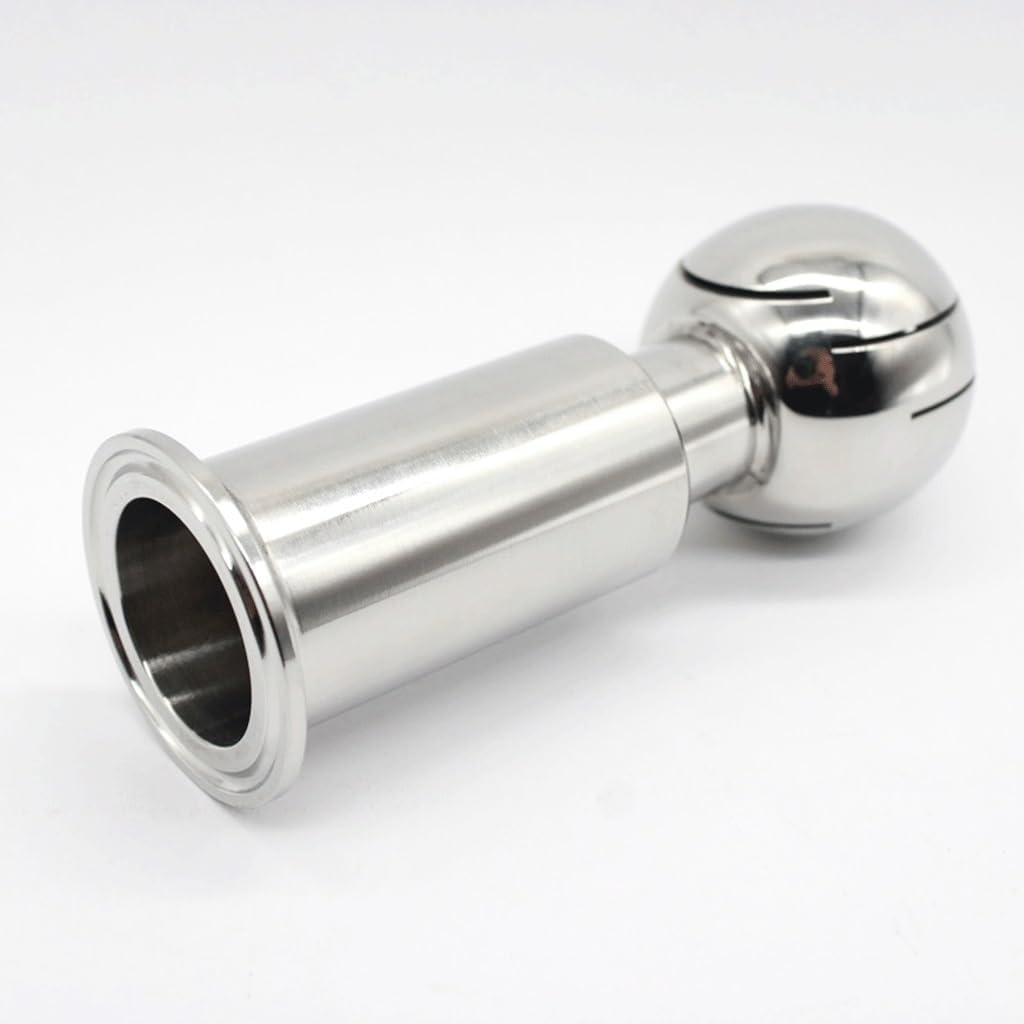 1pc 1.5" Tri Clamp SUS304 Stainless Steel Rotary Spray Cleaning Ball for Efficient Tank Cleaning in Pharmaceutical