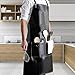 SiaBiced Work Apron Tool Apron Heavy Duty Oil Resistant PU Leather Waterproof for Butcher Grooming Plumber Technician Electrician