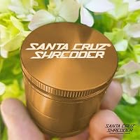 Santa Cruz Shredder Kräutermühle aus Metall, gerändelte Oberseite für stärkeren Halt, 3-teilig, mittelgroß, 5,6 cm (Gold) – Ansicht 8