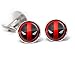 Deadpool Cufflinks, X-Men Tie Clip, Avengers Tie Tack, Marvel Jewelry, Link, Groomsmen Gift Wedding Party Gifts Father's