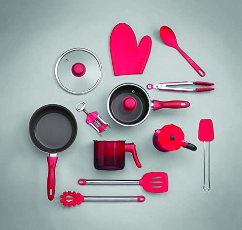 Pegador Universal Silicone Flex, Brinox, Vermelho, 31 cm