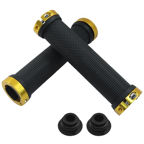 Unlorspy Yellow Mountain Handlebar Grips, 2Pcs, Rubber Soft Non-Slip