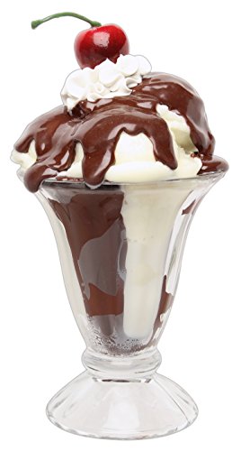 Just Dough It Sundae Topped with Cherry Replica Prop (Hot Fudge)
