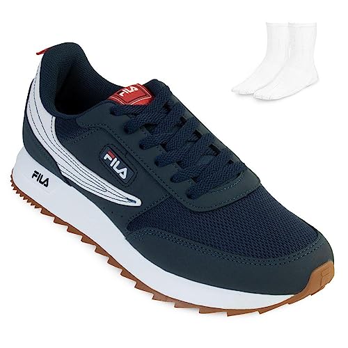 Tenis Fila Retro Flag Masculino,Marinho/Branco/Vermelho,42