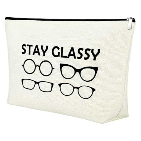 Mxrymvu Optometrist Gifts Cosmetic Bag Eye Doctor Gifts Funny Optometry Gift Ophthalmologist Gift Makeup Bag Optician Themed Gifts Optometrist Graduation Gift Ophthalmic Assistant Gift Stay Glassy Cover