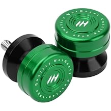 Motorcycle Swingarm Spools Sliders CNC Aluminum M10 - Motorcycle Rear Stand Bobbins For Swing Arm Protection and Maintenance Support Green