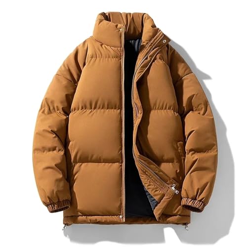 Doudoune homme épaisse coupe-vent grand confort avec col montant