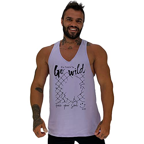 Kit 4 Regata Cavada Masculina MXD Conceito Cores Coloridas Para Todos Estilos Caveira Academia Trein
