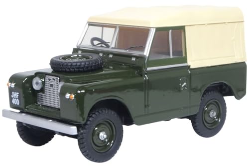 Image of Oxford Diecast 1:43 Land Rover Series II SWB Canvas Bronze Green Collectable model 43LR2S008