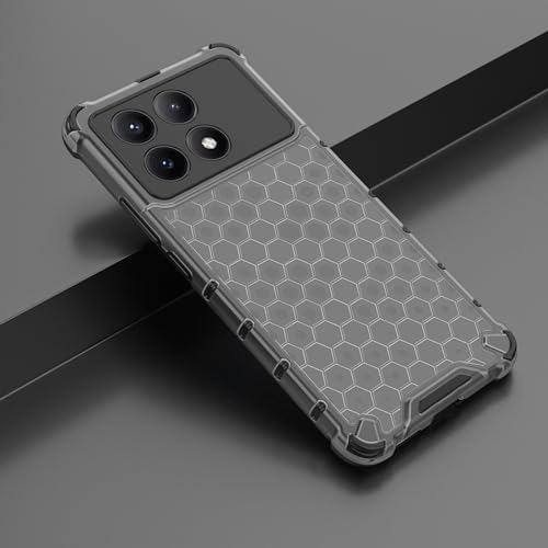 Image of Glasgow Back Case Cover Designed for [ Poco X6 Pro 5G ] (Stylish Look | Shock Proof) - Black