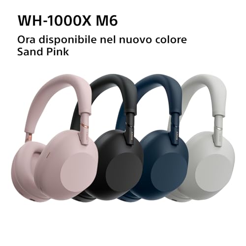 Sony WH-1000XM6 Cuffie Wireless, Rosa - 15