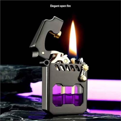 Encendedor de queroseno retro para acampar con diseño resistente al viento 3