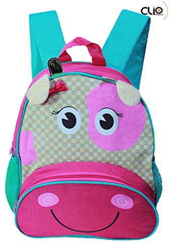 Mochila Escolar Infantil Zookids Impermeável Unicórnio Vaquinha Abelhinha Marrom Verde Rosa Costas C