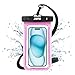 Produktbild JOTO Wasserdicht Handyhülle,Unterwasser Hülle IPX8 Waterproof Handytasche für 6.9" iPhone 15 14 13 12 11 Pro Max/Samsung Galaxy S24 S23 Ultra S22 A54 Weiteren bis 7 Zoll- Rosa
