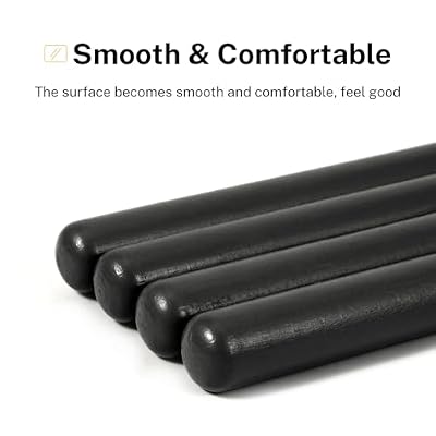 Donner Drum Sticks, 5A Drumsticks Classic Maple Wood Black Drumsticks With Storage Bag, 2 Pairs