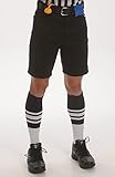 Fbs170 Smitty Football Officials Shorts - Solid Black Size 38 In