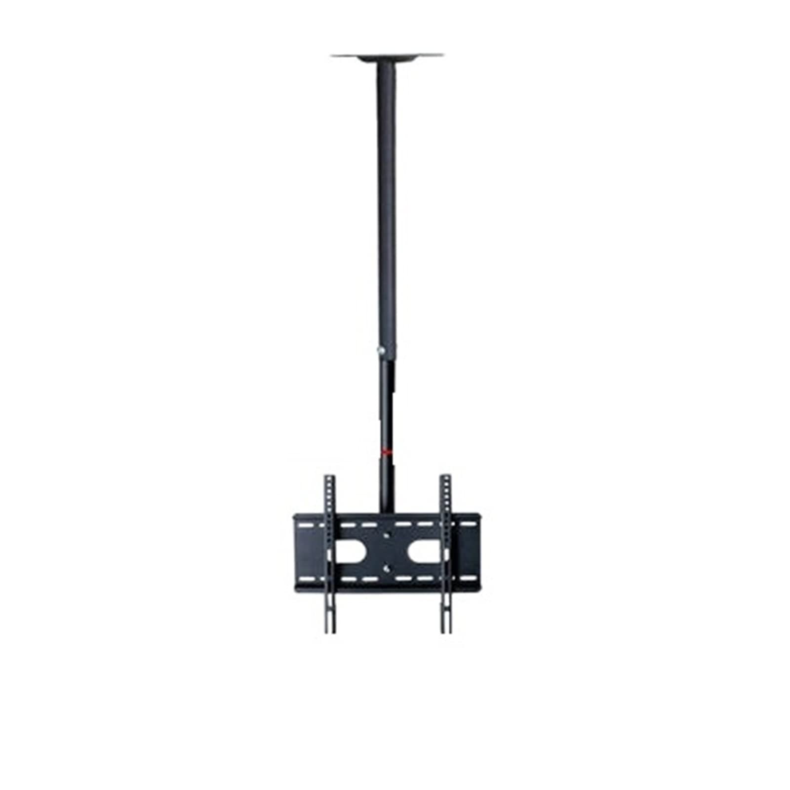 Pied TV réglable 2m de haut pour corriger les reflets et la hauteur d'écran