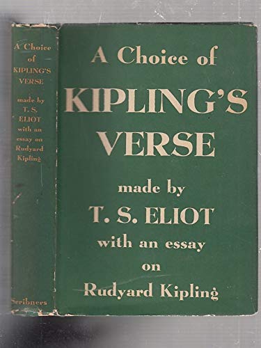 A Choice of Kipling's Verse B000BTFY7O Book Cover