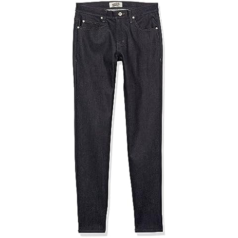 Naked & Famous Denim Men's Super Guy Slim Fit Jeans in Blue Comfort Stretch, 29 Cover