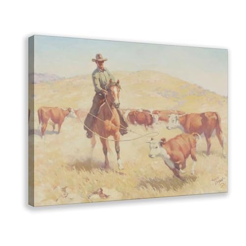 Impression sur toile WCYB The Maverick par Harold Edward Bryant pour déco western