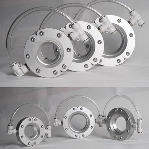 High-Efficiency Ring Air Knife Blower, 360° Aluminum Alloy Wind Knife with Dual Air Inlets, Split Installation for Pipe & Cable Cooling, Compatible with Air Compressors