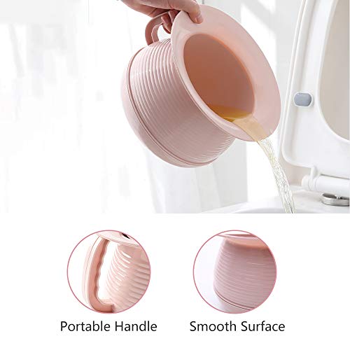 Oocome Chamber Pot Bedpan Urinal Bottle Urine Pots Potty Pee Bucket Bedside Urinal With Lids To Prevent Odors, Suitable For Kids, Women And Men (Pink) #TOP4