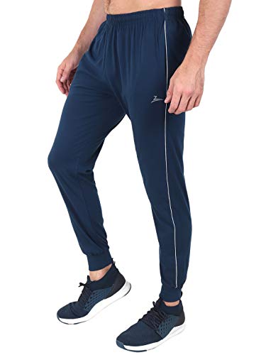 Image of Zeffit Men's Pc Cotton Ankle Grip Track Pant